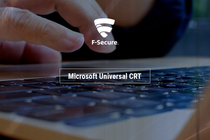 F-Secure: Instalar Microsoft Universal CRT
